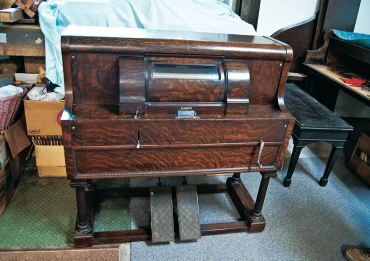 A rare 1915 push-up player piano