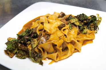 Braised beef pappardelle con sugo