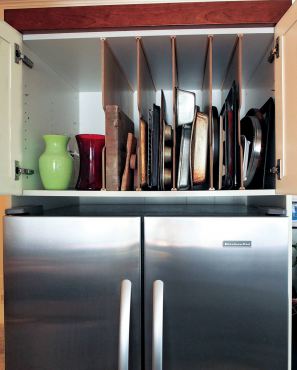 Tray dividers. (Photo courtesy A Kitchen That Works)