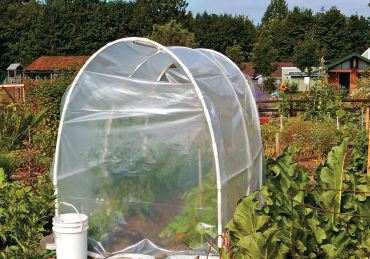 A hoop house gives peppers and tomatoes a faster start and some extra heat at the Blueberry Park P-Patch in Bremerton.