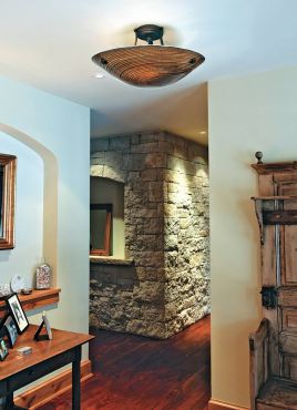 Neptune semi-flush ceiling mount. (Photo courtesy Stone Lighting Design)