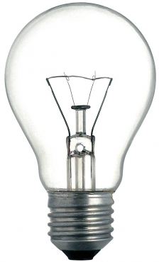 Incandescent light bulb.