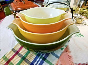 The Pyrex Museum has on display one-of-a-kind, vintage Pyrex cookware.