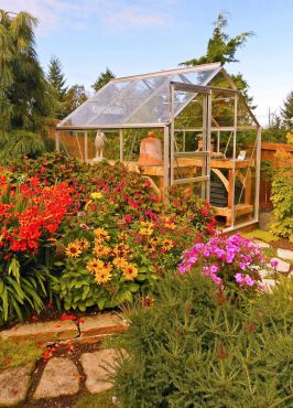 Greenhouse in the Hegnes' garden