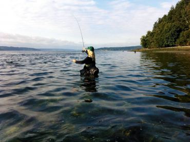 Fly Fishing With the Reel Girls (Photo courtesy Robbi Krumm)