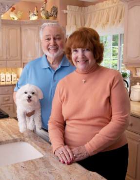 Irv and Sally Sauer with Murphy