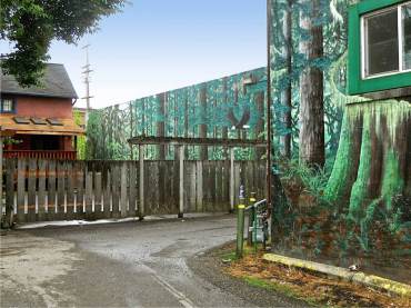 The Forest Mural in Bremerton, painted by Dennis McDaniel