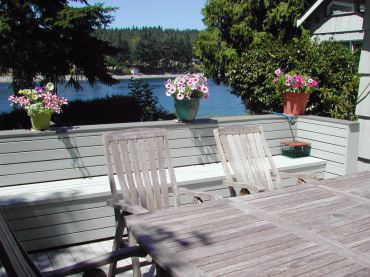 Untreated teak furniture, left outdoors, turned to a silvery-gray color.