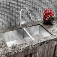 Blanco Quartrus double bowl sink in stainless steel