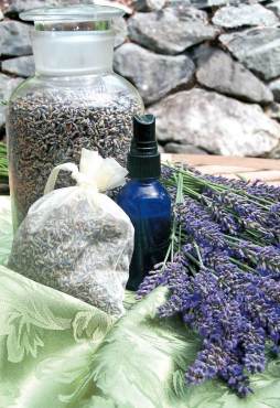 Lavender jar and sachet