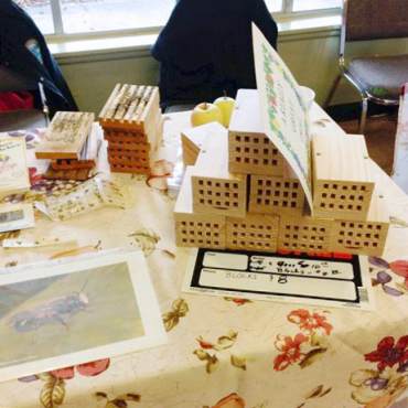 Peninsula Fruit Club Fall Fruit Tasting Show Mason Bee Block Houses