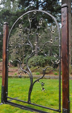 Beautiful "forever blossom" garden gate.