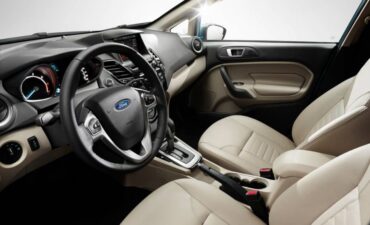 The Ford Fiesta has good front seat room and a thick, contoured steering wheel.