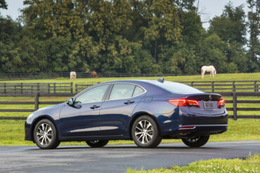 Styling is handsome, but typically a little conservative. This is the I-4 Acura TLX.