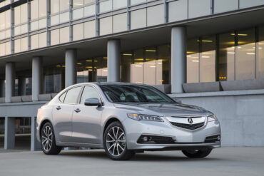 The Acura TLX is all new for 2015. It replaces the TL and TSX. This is the top version with a V-6 and all-wheel-drive.