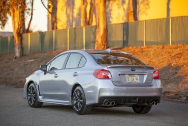 The WRX is sporty, but as flashy as the WRX STI. The more subtle WRX suits most  buyers. 