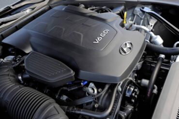 The powerful, more than adequate 3.8L V-6 produces  311-hp, but there is also an optional 420-hp V-8.