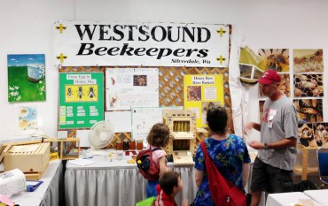 West Sound Beekeepers Display at the Kitsap Fair in open class horticulture