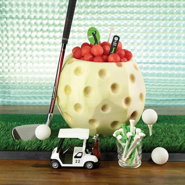 Golf ball serving bowl