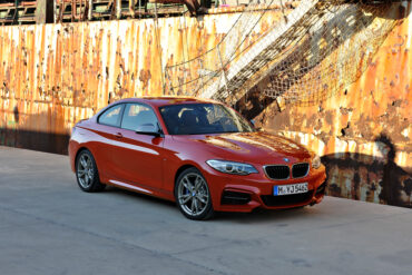 The 2015 BMW M235I coupe is aggressively styled to match its powerful performance.