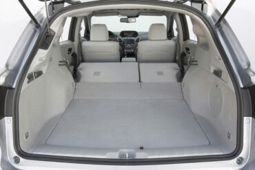 RDX cargo space is good, but there is a slope after the rear seats are folded down.