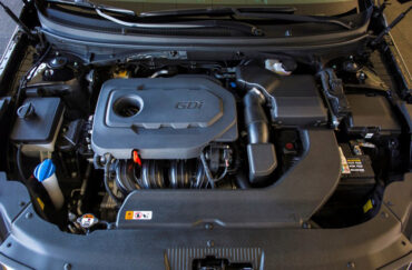 The Hyundai Sonata is available with several excellent four cylinder engines.