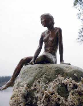 "Contemplation" is one of many small sculptures in Jewell's own collection.