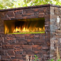Heat & Glo outdoor gas fireplace — Palazzo