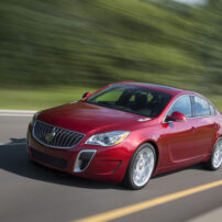 2015 Buick Regal GS in Copper Red Metallic exterior color and equipped with 20”wheels and sunroof.