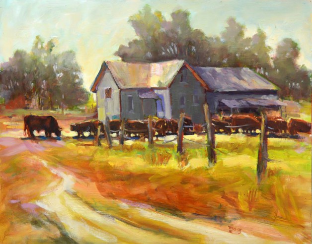 "Cattle Scene" by Donna Trent, one of the artists featured at this year's tour.