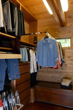 Pull-down closet rod and pull-out pant rack from Rev-A-Shelf — design by A Kitchen That Works LLC (Photo courtesy Rachel Olsson)