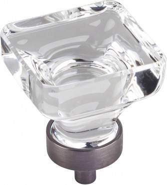 Harlow knob in glass with bronze base by Jeffery Alexander for Hardware Resources