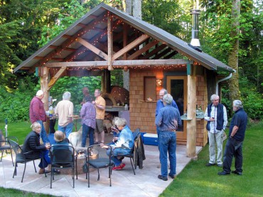 Don Heppennstall entertains a group of foodie friends, the "Loafers."