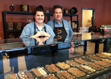 Heather and Larry Trop welcome customers to their new store in Gig Harbor.