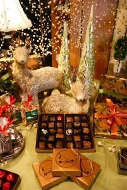 Enjoy the beautiful holiday decorations at Boehm's of Poulsbo.