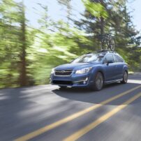 The Subaru Impreza is a roomy, comfortable car with standard AWD.