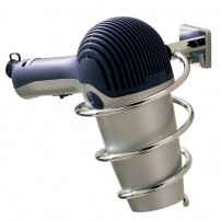 Braga wall-mounted hairdryer holder in chrome by Valsan