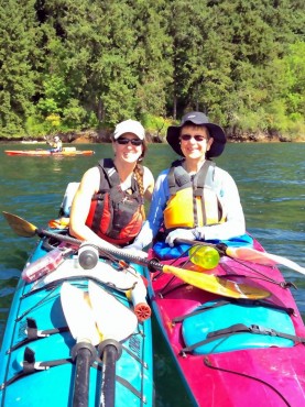 Leader Spring Courtright (left) enjoyed having her mom, Rosemary Courtright, along for the journey.