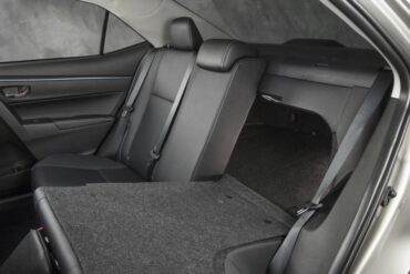 Backseat room is great. The split, folding seats provide excellent cargo versatility. 