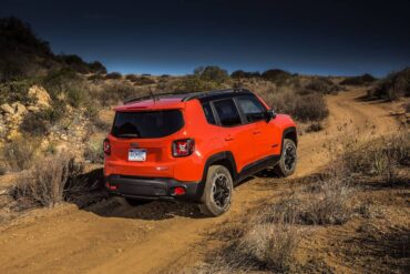 The Renegade has short overhangs and great approach/departure angles for rugged terrain.