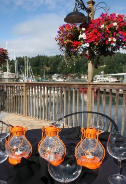 Beautiful table setting and view at the Brix 25º wine dinner