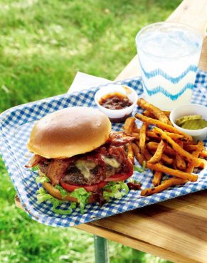 Bacon Cheeseburgers with Kentucky Bourbon Sauce