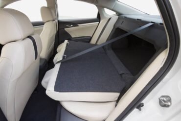 A large trunk and folding rear seat provide ample cargo capacity.