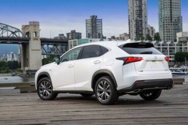 The Lexus NX 200t F Sport is handsomely styled especially the rear 3/4 view. 