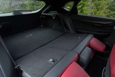 Total cargo area is OK given the sedan-like styling of the NX 200t.