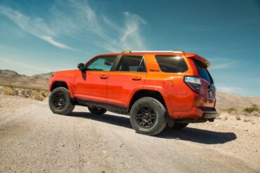 Aggressive wheels and tires plus ample ground clearance enhance the 4Runner's off-road prowess.