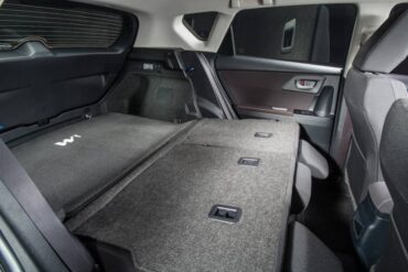 The split, flat-folding rear seats greatly increase cargo space and versatility.