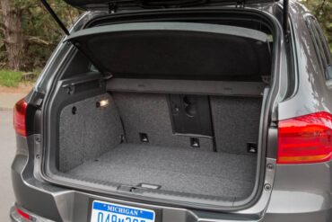 With the rear seats up cargo space is limited.