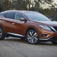 The 2016 Nissan Murano has unique styling with strongly chiseled lines.