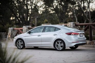 The sloped roofline does mean tall rear seat passengers need to duck.